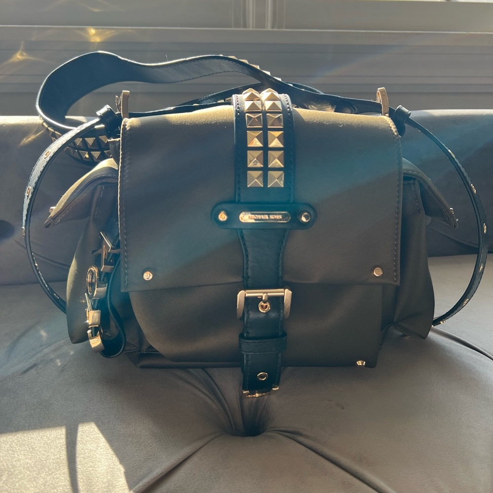 Studded Black Crossbody Bag